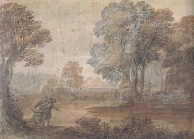 Claude Lorrain Landscape with Tobias and the Angel (mk17) oil painting picture